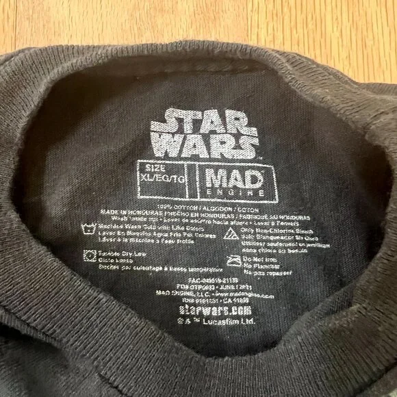 star wars - black t shirt - size XL - Picture 3 of 4